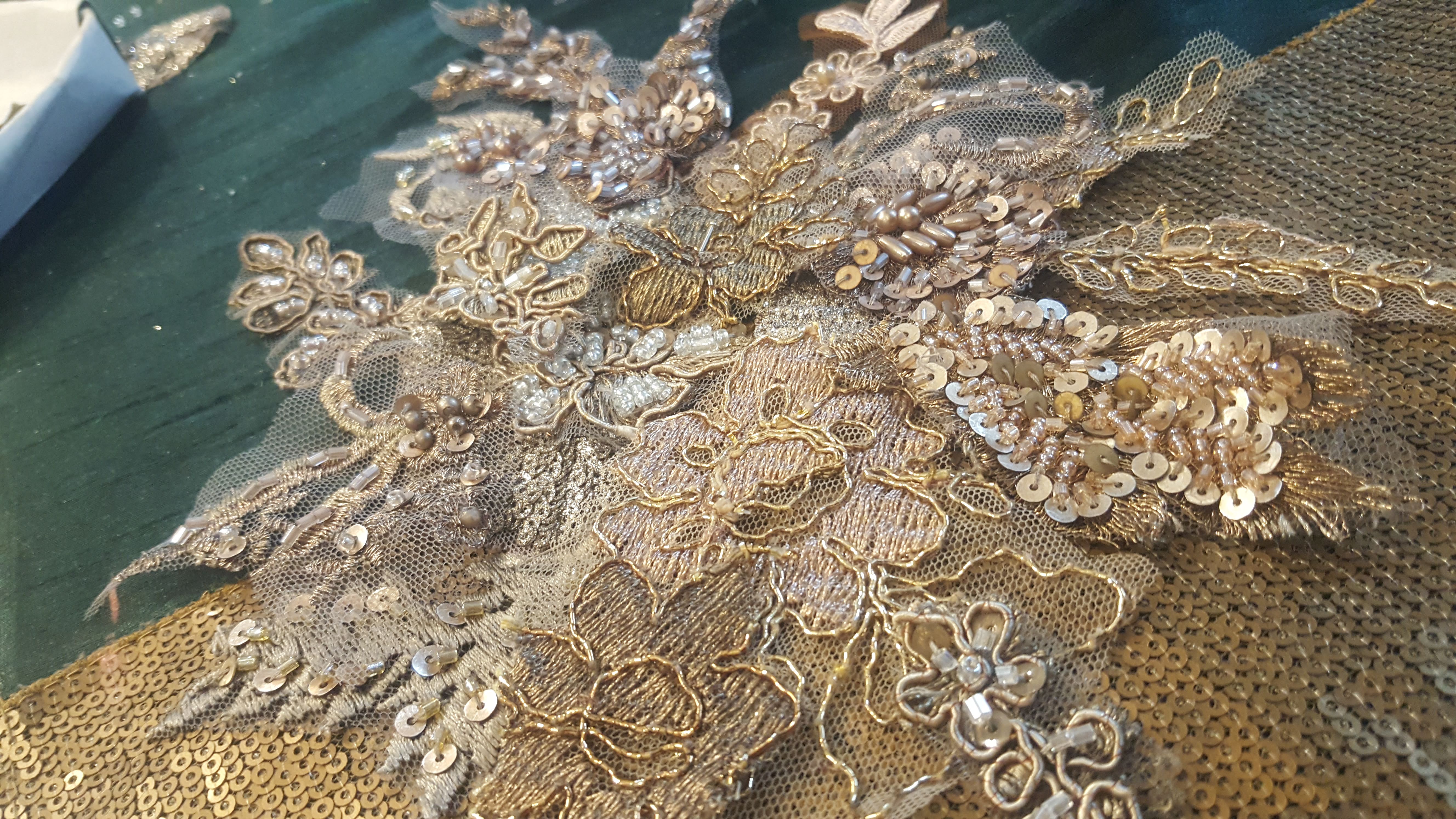 Gold Sequin & Beadwork