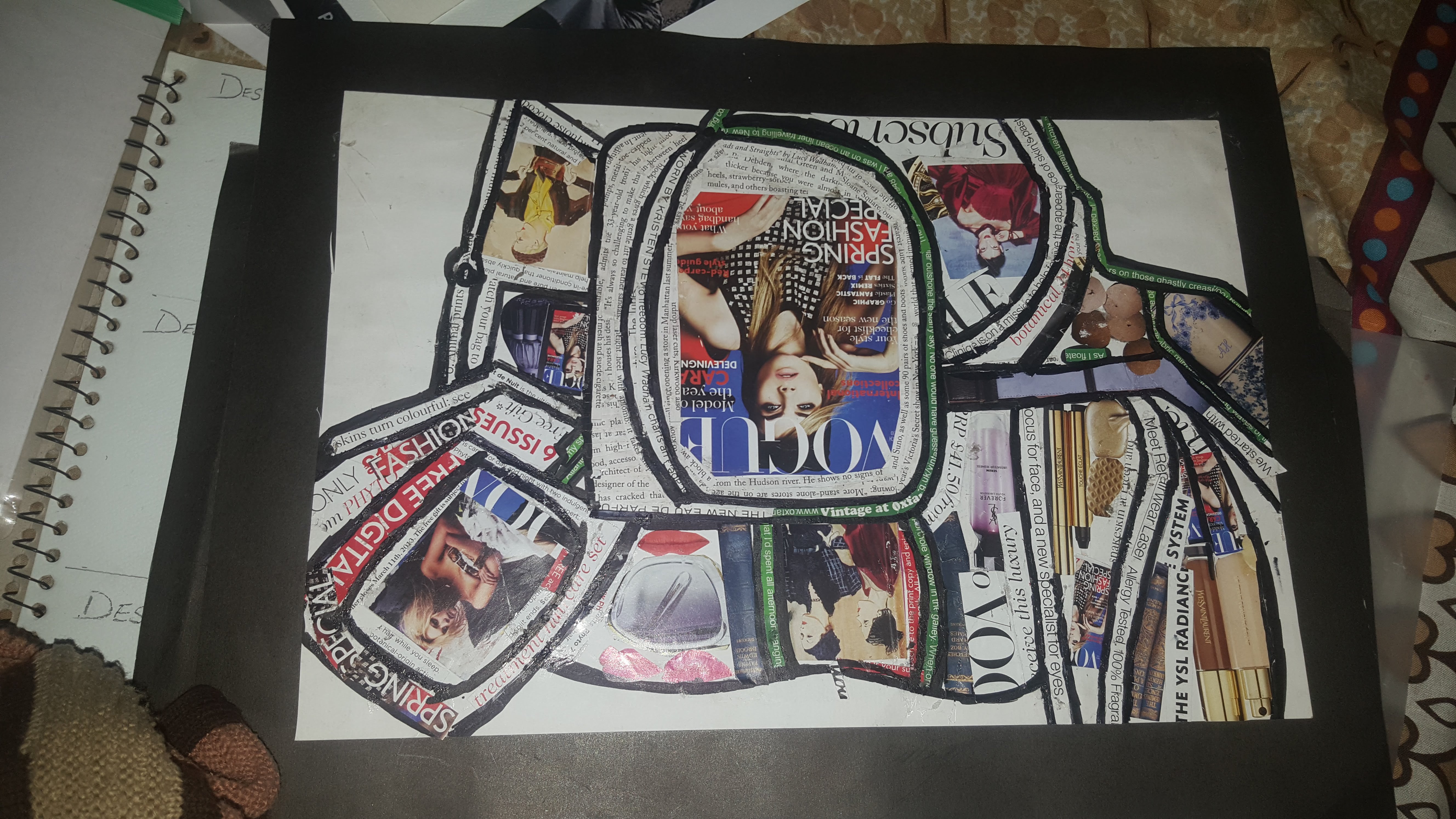 Fashion Magazine Collage