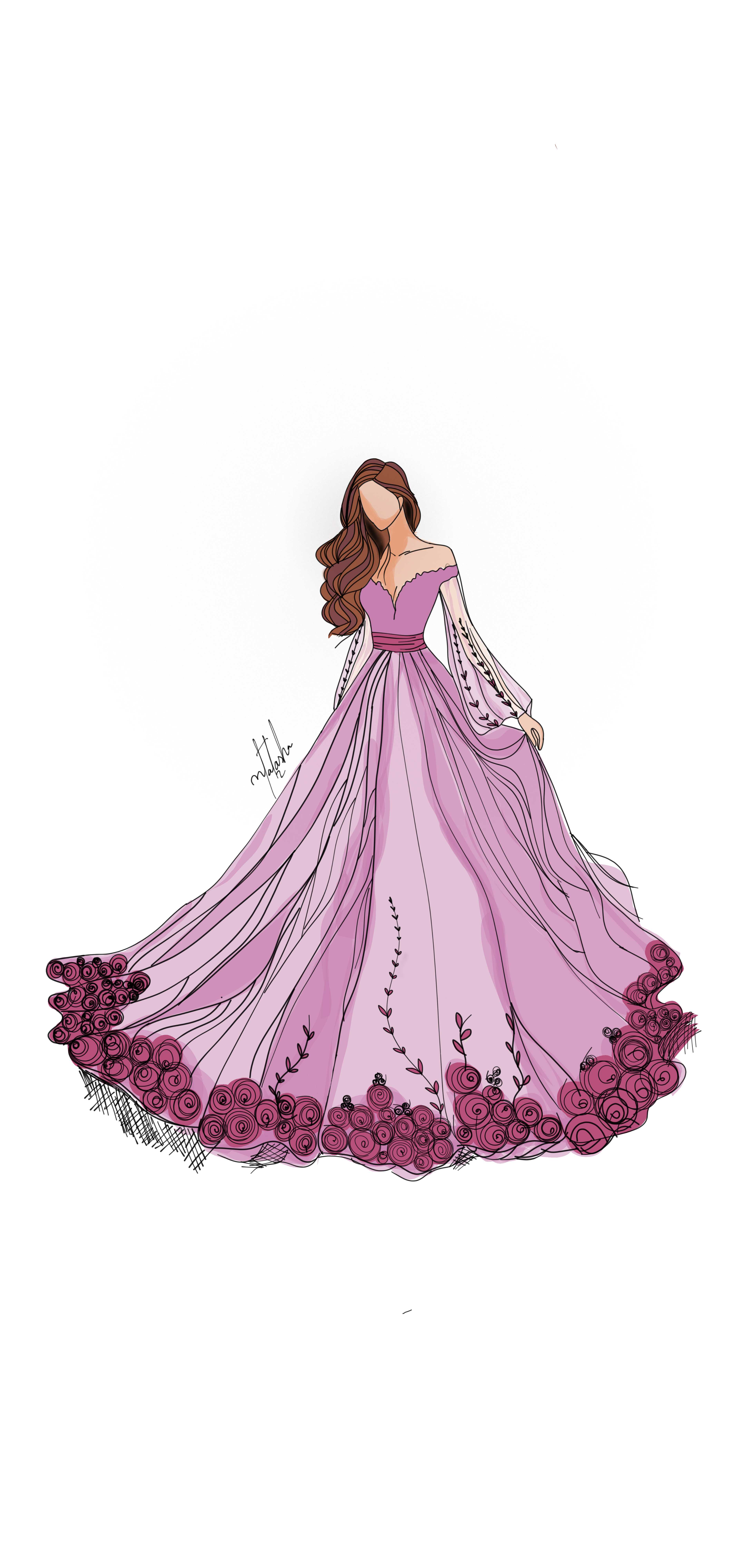 Lavender Evening Gown